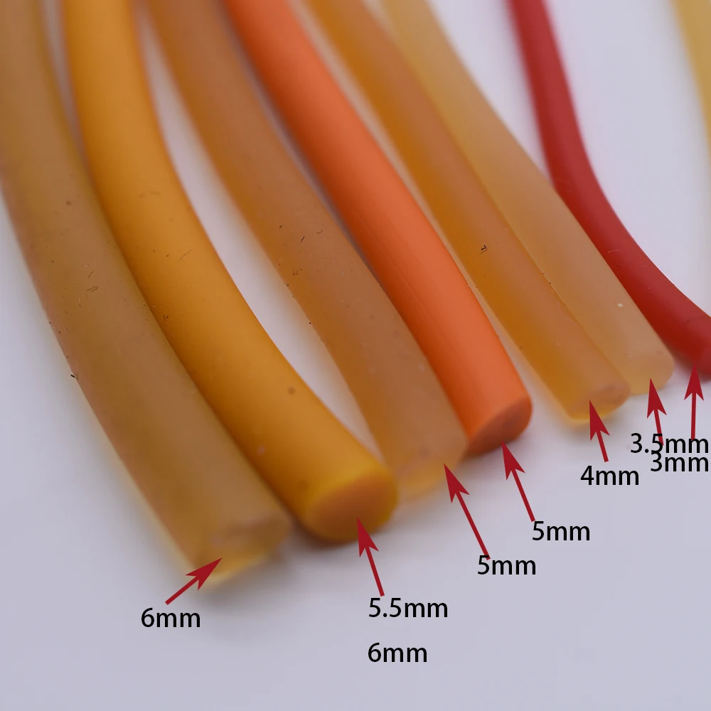 Диаметр 2 мм, прочная эластичная резиновая леска, 6 м, резиновая леска для рыбалки, традиционный уровень, круглая эластичная веревка, привязанная леска для рыбы