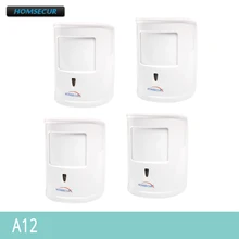 Homsecur беспроводный 433 МГц 4 шт. A12 ПЭТ-иммунные/PIR Сенсор для наших сигнализации Системы