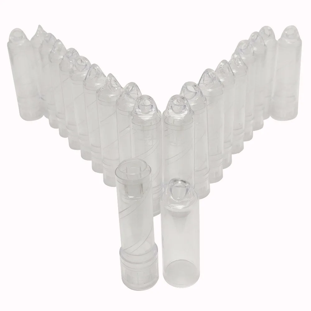Harga 50 Pcs DIY Lip Balm Tabung Botol w Lipstik Kosmetik Kosong Kasus Kunci Pemegang Cap Baru Kemasan Cup Ukuran 12.7mm (L064A C = 50 pcs)