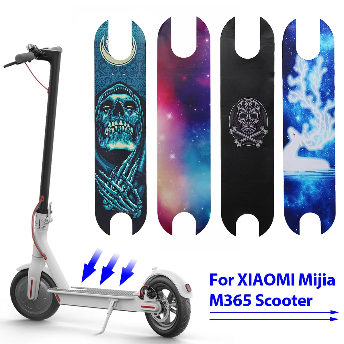 

PVC Electric Scooter Pedal Footboard Stickers for XIAOMI Mijia M365 Scooter DIY Skateboard Non-slip Grip Tapes Anti-slip