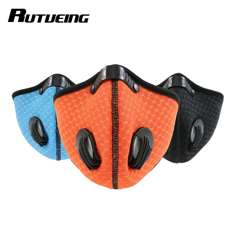 RUTVEING Cycling Face Mask 3D Carbon Bike Mask Dust proof Windproof