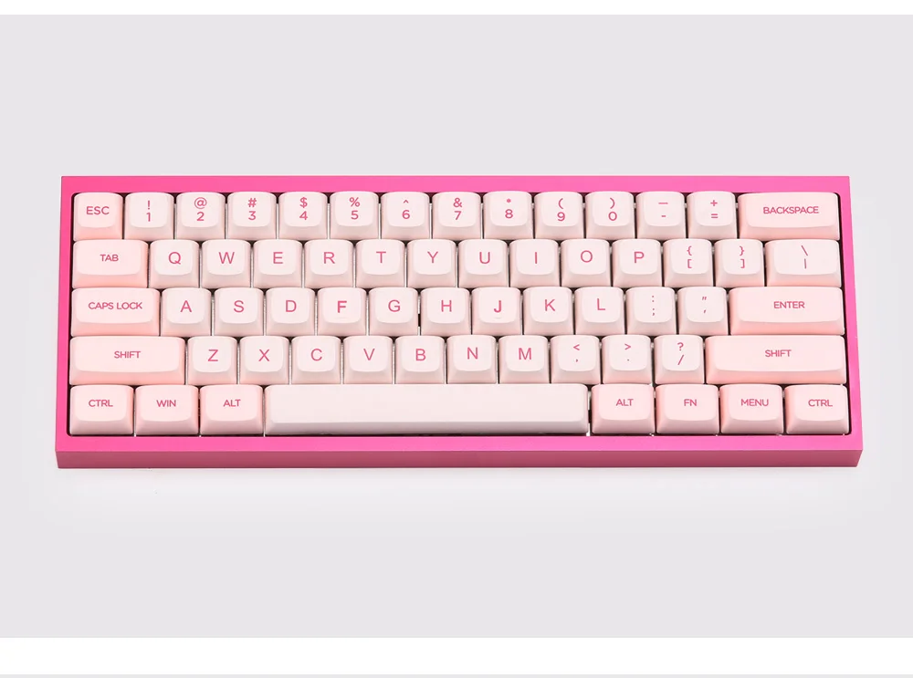 XDA Valentine Dye-sub keycap PBT Материал для пользовательской механической клавиатуры подходит 96/104/108/Minila Раскладка