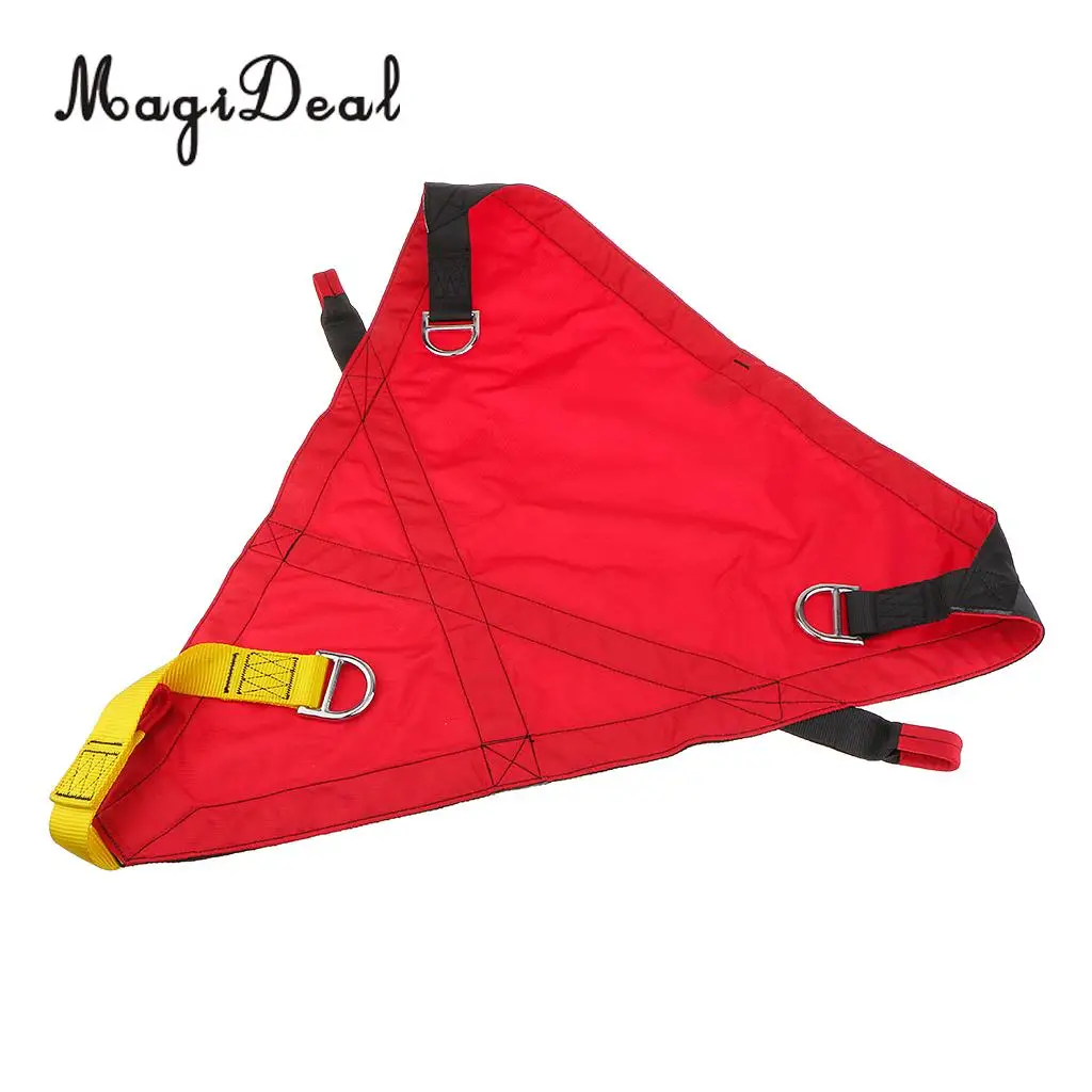 MagiDeal 1Pc Polyester Rock Climbing Rescue Belt Triangle Evacuation Harness Evacuate Patient for Chair Lift Gondola Application