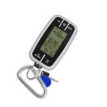 Mini Protable Wireless Weather station with Weather Forecast Indoor Temperature Humidity Torch Buckle Digital Alarm Clock weather station temperature humidity wireless sensor indoor outdoor colorful lcd display weather forecast alarm clock