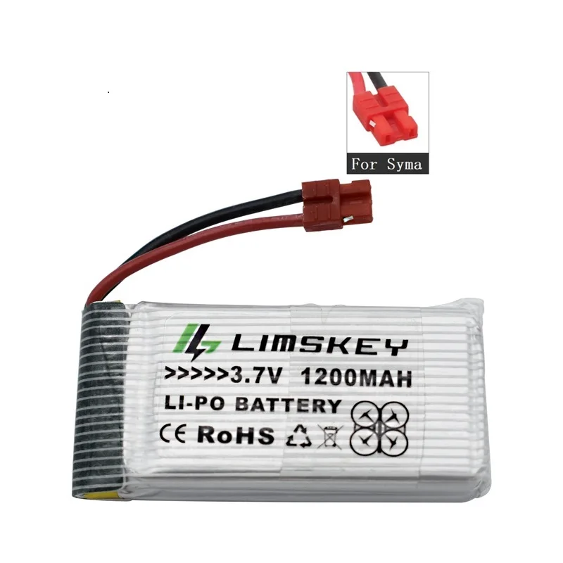 1200 мАч 3,7 в lipo Батарея для SYMA X5 X5S X5C X5SC X5SH X5SW M18 H5P HQ898B HQ859B H11D H11C T64 T04 T05 F28 F29 T56 T57 Батарея - Цвет: Цвет: желтый