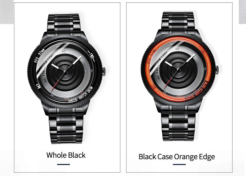 NIBOSI Men Watches 2019 Luxury Brand Waterproof Analog Wrist Watch Men Full Steel Black CreativeSports Male Clock Montre Homme  (7)