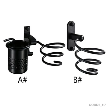 

Aluminum Hair Dryer Rack With Cup Bathroom Toilet Shelf Blow Storage Holder Save Space Hanger Accessories