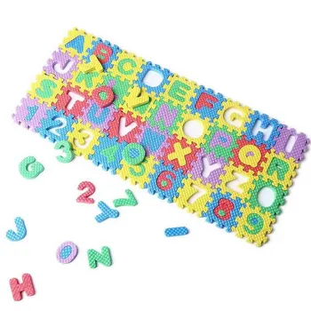 

Wholesale!36Pcs Colorful Mini Size Puzzle Kid Educational Toy Alphabet A-Z Letters Numeral Foam Mat