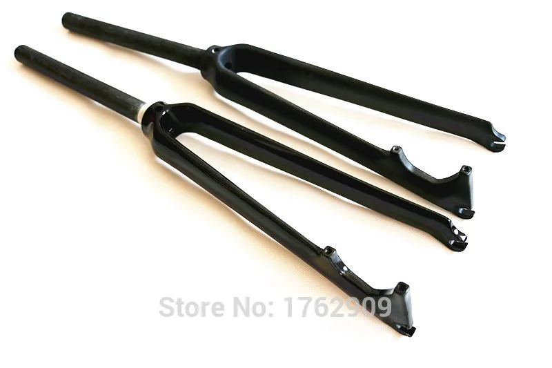 cheap Newest 700C Road bike 3K UD 12K full carbon fibre disc brake forks Fixed Gear Track bicycle carbon front forks parts Free ship