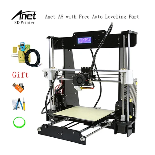 Высокая точность рабочего стола авто уровень части 3d принтер s Anet модернизированный A8 плюс 3d принтер s 3d принтер DIY сборочный комплект Imprimante 3d - Цвет: A8-AL-10M