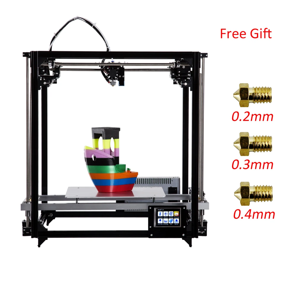 

New Update Metal Frame Flsun i3 3d printer 3d-PrinterLarge Size 260*260*350mm Heated Bed With Two Rolls Filament SD Card