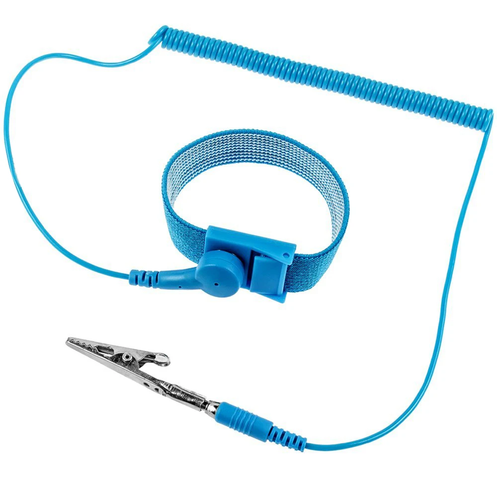 Антистатический браслет для ремня ESD discharge из ПВХ, синий