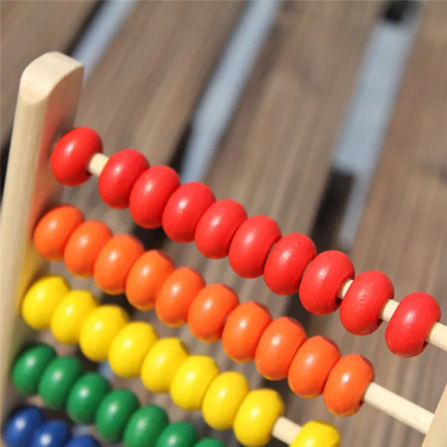 Wooden Abacus Children Early Math Learning Toy Numbers Counting Calculating Beads Abacus Montessori Educational Toy 6
