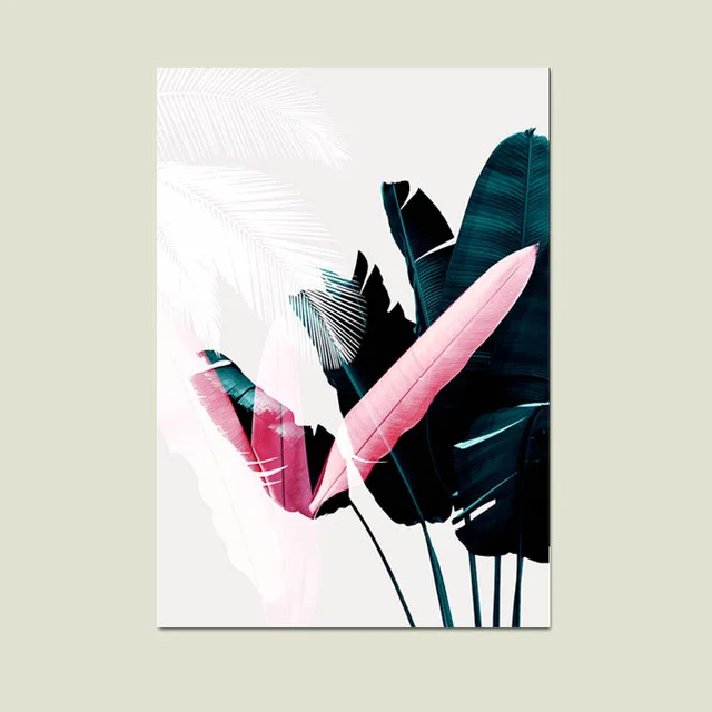 Nordic-Green-Poster-Colorful-Pink-Plant-Posters-And-Prints-Leaf-Wall-Art-Canvas-Painting-Home-Decor.jpg_640x640
