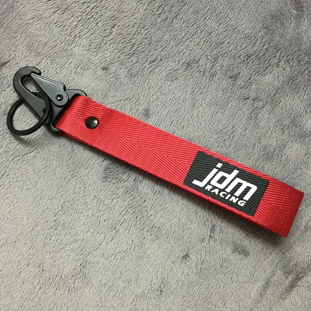 Hot JDM RACING Hanging Strap Key Rope with Clip Buckle Quick Release