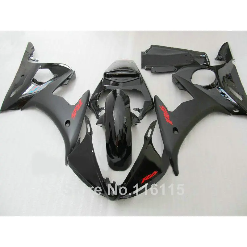 

MOTOMARTS ABS fairings set for YAMAHA R6 2003 2004 2005 all black fairing kit YZF R6 03 04 05 C1Z7