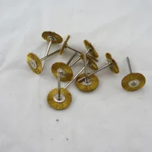 100 шт GH103 латунная проволочная щетка для изготовления ювелирных изделий, стоматологический Полировочный, поворотный, ювелирный гравировальный проволочный кисти