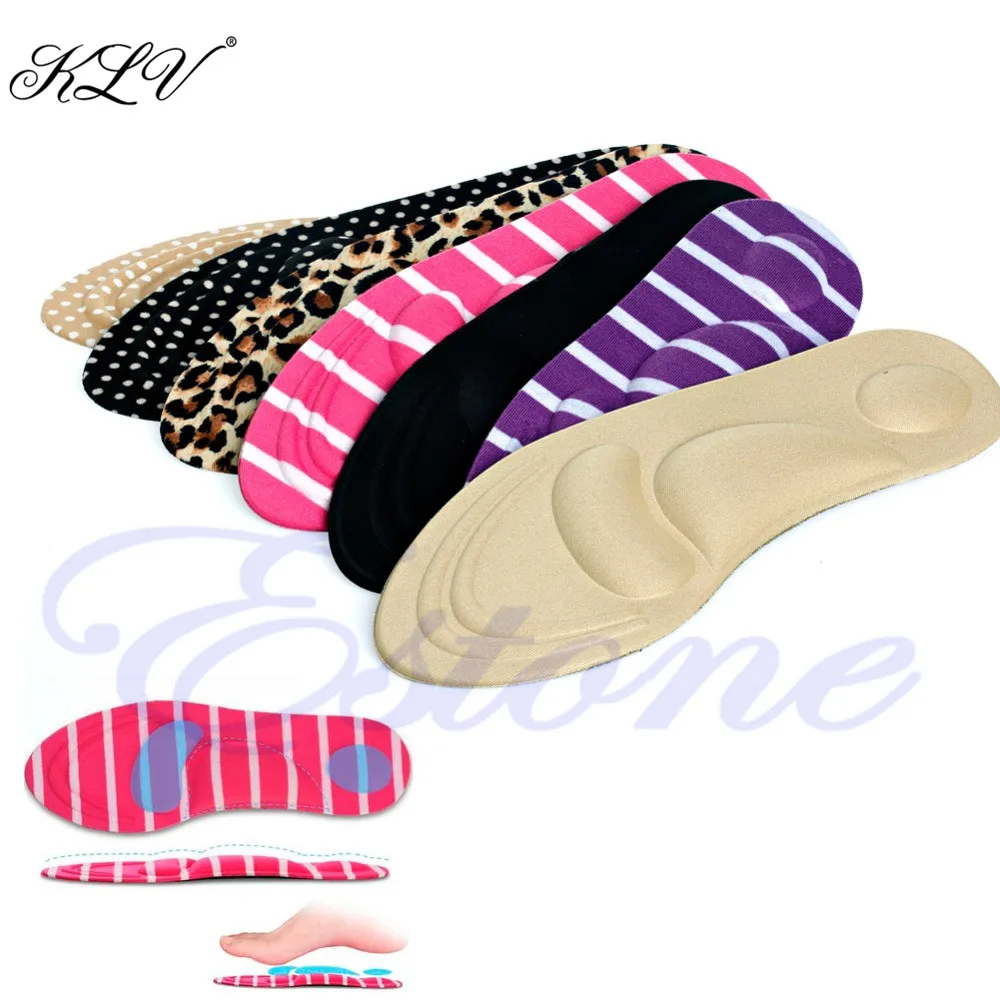 

KLV 3D Sponge Soft Insole Comfort High Heel Shoe Pad Pain Relief Insert Cushion Pad