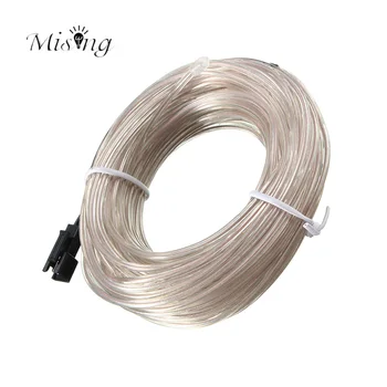 

Mising 10M EL Soft Tube Wire 12V Flexible LED Flash Neon Light String Waterproof Glow Car Rope Strip Light for House Party
