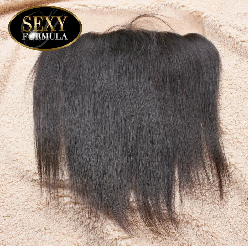 

Sexy Formula Peruvian Virgin Hair Straight  Free Shipping 4x13  Lace Closure Peruvian  Hair Lace Frontal Closure With Baby Hair