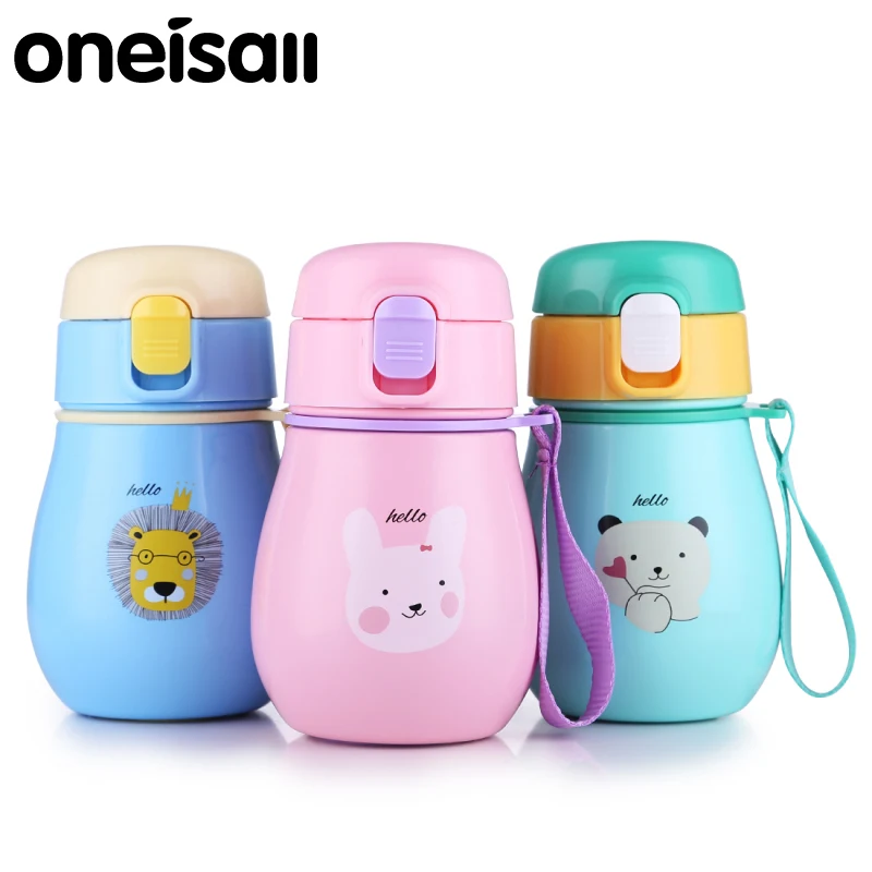 Buy ONEISALL 350ml Children's Thermos Cup 2 Lids With