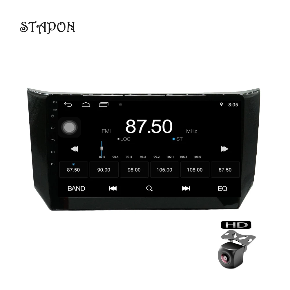 STAPON 10 дюймов Автомобильный DVD Android 7 1 навигация для sentra2012 2017 с Bluetooth рулевое