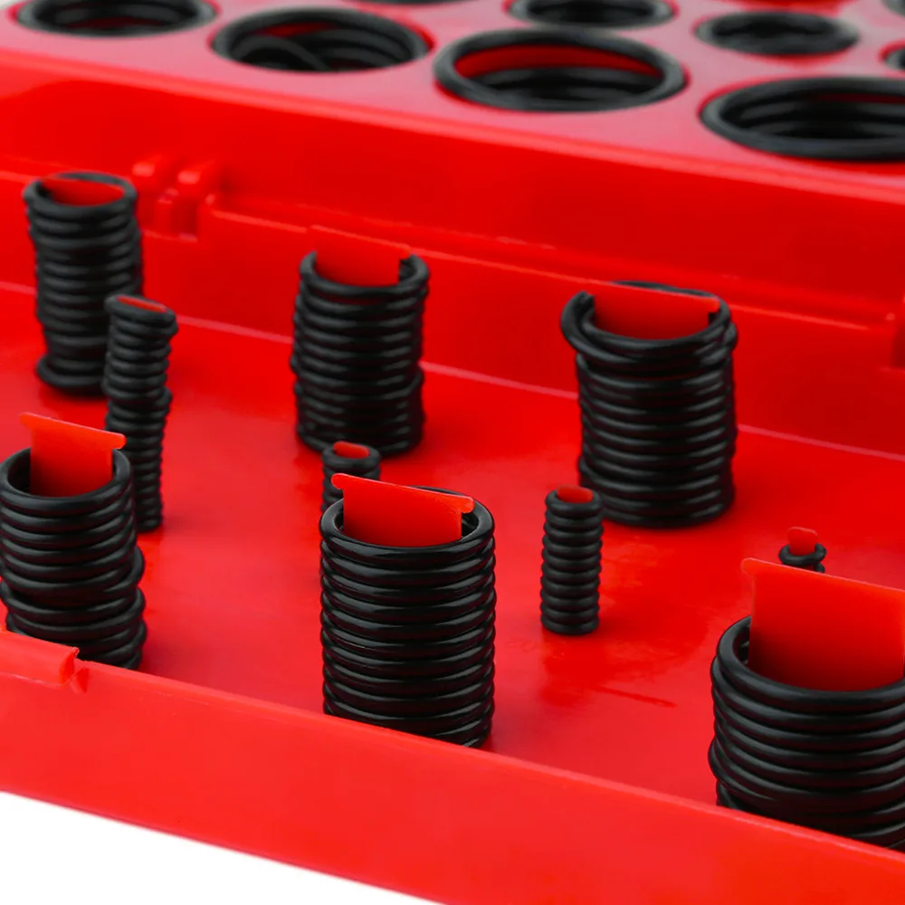 419 силиконовые прокладки Ассорти уплотнительное кольцо резиновое уплотнение R-01 до 32 набор гаражный сантехника с красный чехол