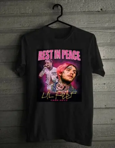 Мужская футболка с коротким рукавом Lil peep Rapper R &amp B из 100% хлопка принтом | одежда