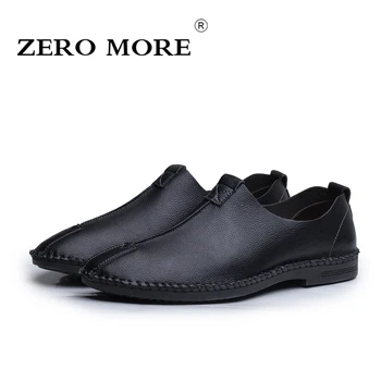 

ZERO MORE Solid Slip On Casual British Driving Luxury Shoes For Men Loafers 2019 Handmade Sewing Formal Dresses For Work Spring