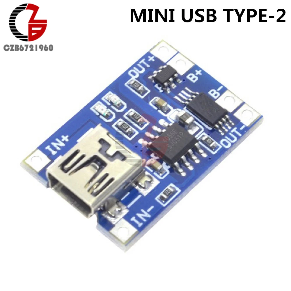 5 шт. тип-c Micro Mini USB TP4056 модуль зарядного устройства литиевой батареи 5В 1А 18650 Защитная плата для мобильных устройств