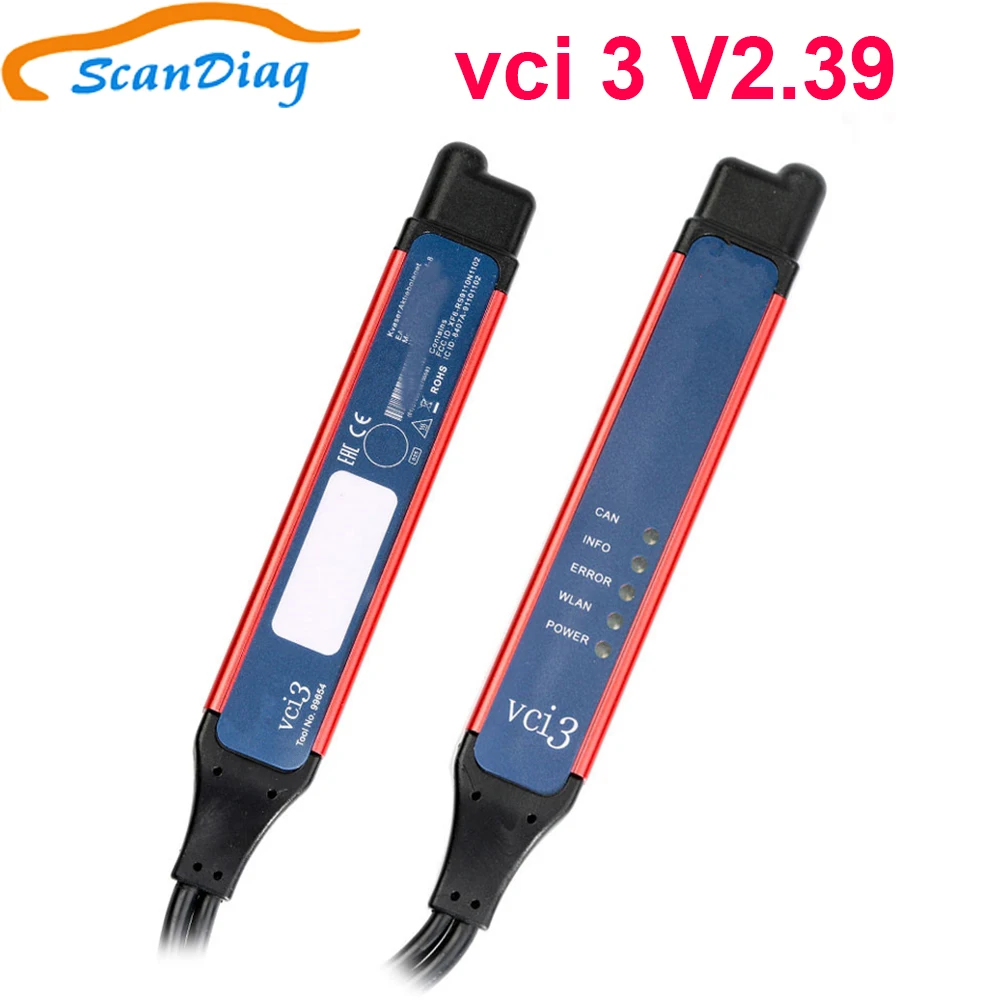 

Truck OBD Scanner Tools V2.39 VCI3 OBD2 Connector VCI3 Wifi Wireless Professional Truck Diagnostic Tool with SDP3 2.39 VCI 3