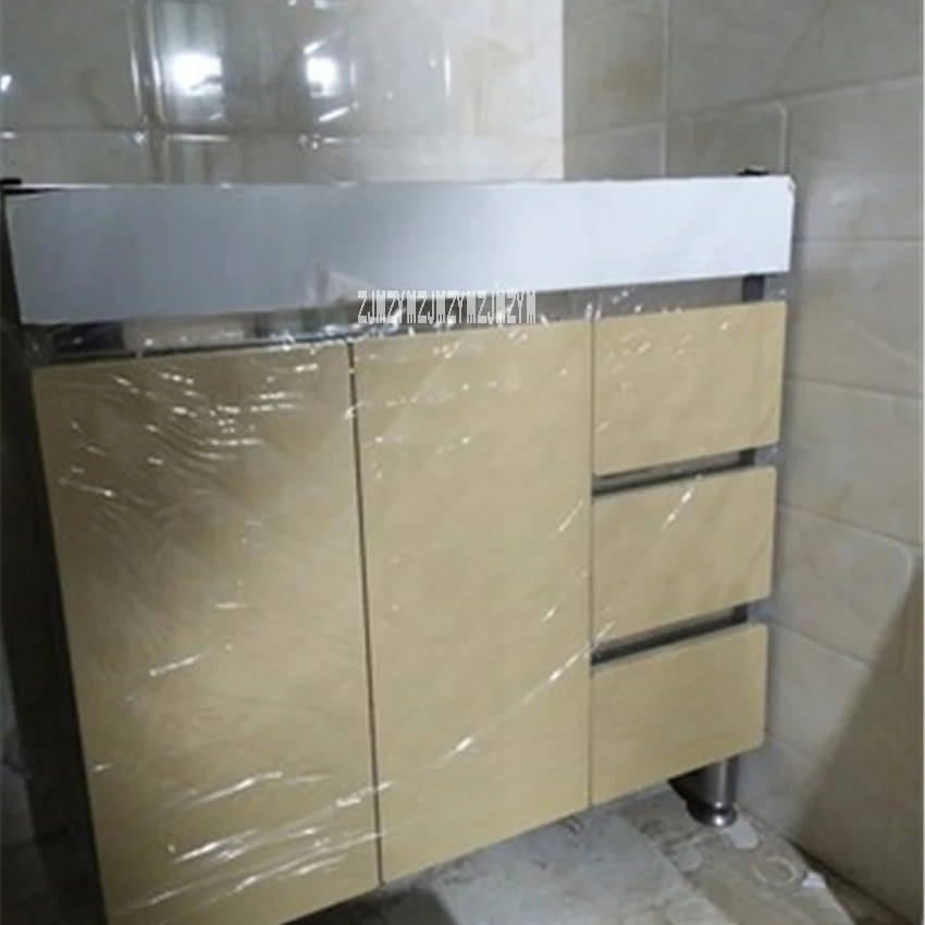 HSL-001 напольный шкаф 201 из нержавеющей стали для ванной комнаты, мраморная столешница для раковины, современный комбинированный шкаф для раковины