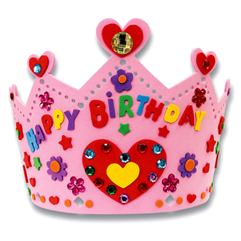 Cute 3D EVA Handmade Crown Craft Gifts Kits Cartoon ...