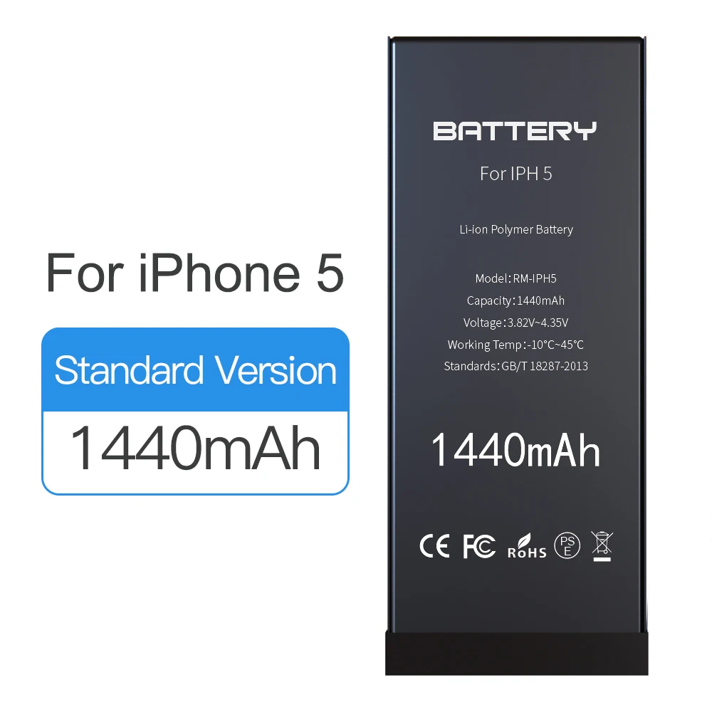 50 шт. литий-ионные аккумуляторы для iPhone 5 1440 мАч | Мобильные телефоны и аксессуары