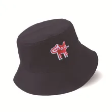 Корейские модные дизайнерские черно-белые шапки с рисунком животных летний отдых пляж уличные танцы хип хоп шапки