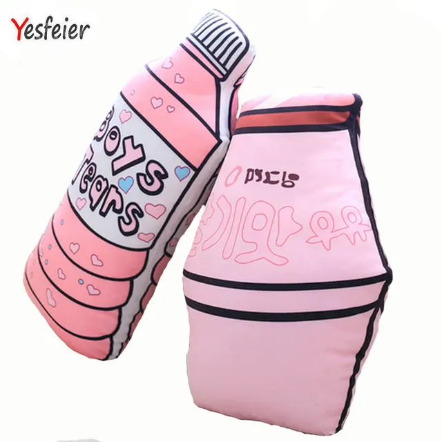  US $11.99  Cute bottle pillow Soft cushion stuffed plush PP Cotton birthday gift kids baby at home decorate Ye