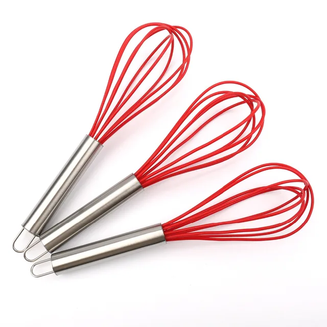 Silicone Egg Beaters Kitchen Tools Hand Egg Mixer Cooking Foamer Wisk