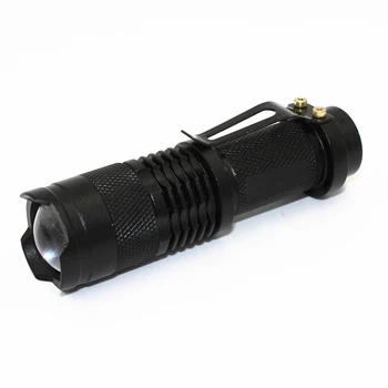 

10Pcs/lot Mini SK68 Aluminum 3 Modes Torch 350LM Q5 LED Flashlight Adjustable Focus Zoom Lamp Light