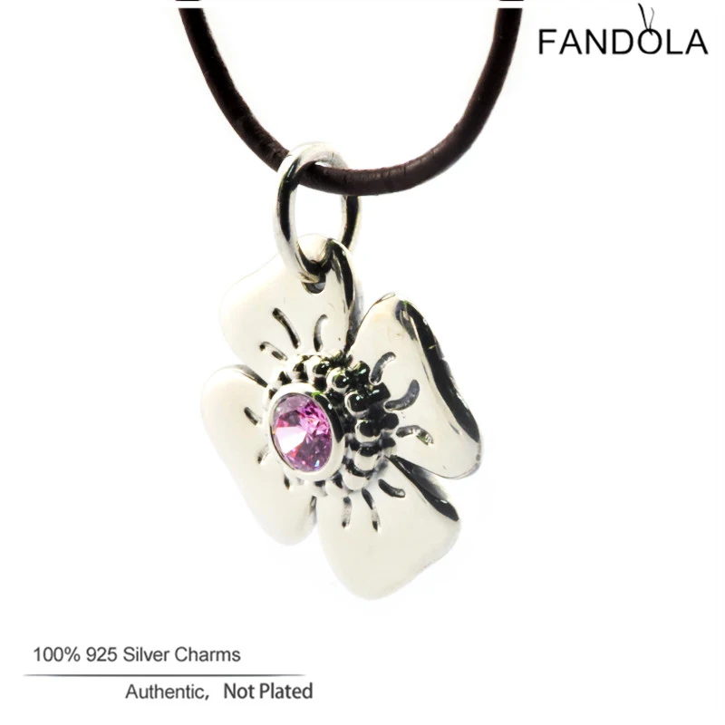 

100% 925 Sterling Silver P-Lock Opener Pendant Necklaces Charms Beads for Jewelry Making Fits Pandora Charms Bracelet Berloque