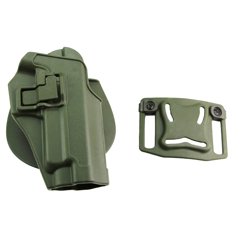 Black Military Army Tactical Holster Right Handed Pistol Paddle Belt