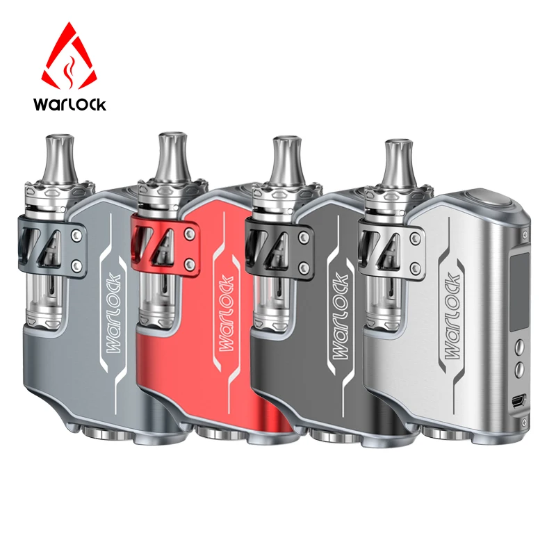 

Original Warlock Electronic Cigarette ROFVAPE 75W BOX MOD Kit E Cigarette TC Kit with Submerged Atomizer - 5.5ml & 4 Colors Tank