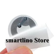 100 шт./лот ISO14443A 13,56 MHz RFID ярлык с фокусным расстоянием 25 мм круглый перезаписываемый пассивная Ntag213 NFC тег работает с Android, samsung Galaxy