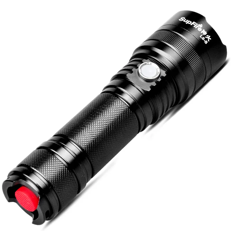 2017 SupFire L6 S 1100Lm CREE T6 5 режимов USB зарядное устройство светодиодный фонарик на 1*18650