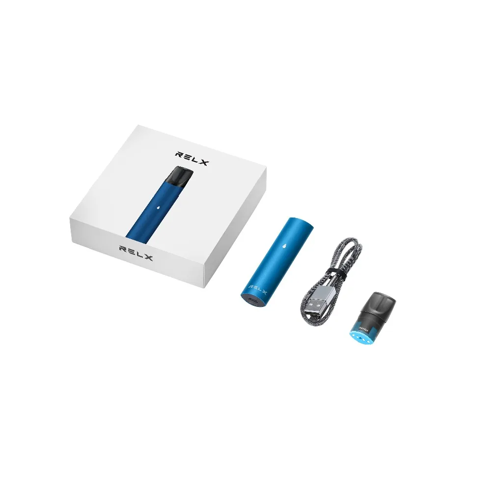 Relx Vape Pen Starter Kits Blue Portable Quick Charge 350mAh Build-in Battery Electronic MOD Cigarette Set Relx Vape Pen Starter Kits Blue Portable Quick Charge 350mAh Build-in Battery Electronic MOD Cigarette Set