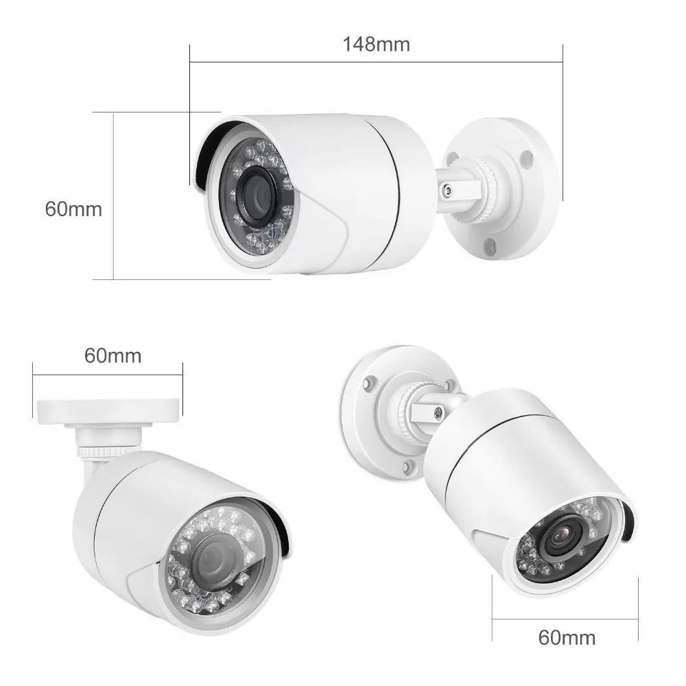 Система видеонаблюдения CCTV 4CH 720P/1080P комплект камеры AHD P2P HDMI H. 264 DVR