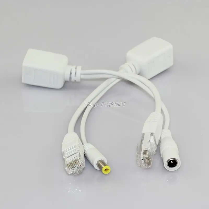 10 Пара Poe Адаптер Кабеля Rj45 Сплиттер Инжектор Комплект Питания 12 В Синтезатор