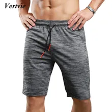 Vertvie Brand New Arrival Men’s Running Shirts Elastic Loose Breathable Sportswear Gray Elastic Short Pants For Sportsman Wear
