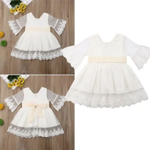 Одежда для детей; малышей; девочек кружевные вечерние свадебные платье на крестины платья принцессы