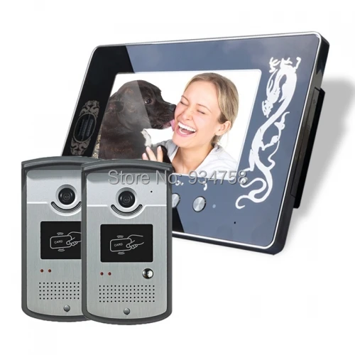 

2V1 7 Inch TFT Digital Color LCD Monitor 1/3 CMOS Rainproof Night Vision Camera Video Door Phone