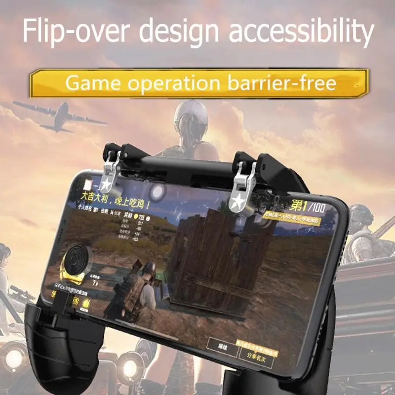  Gamepad Handle Wireless Joystick Mobile Phone Game Controller L1R1 Shooter Trigger Fire Button Acce